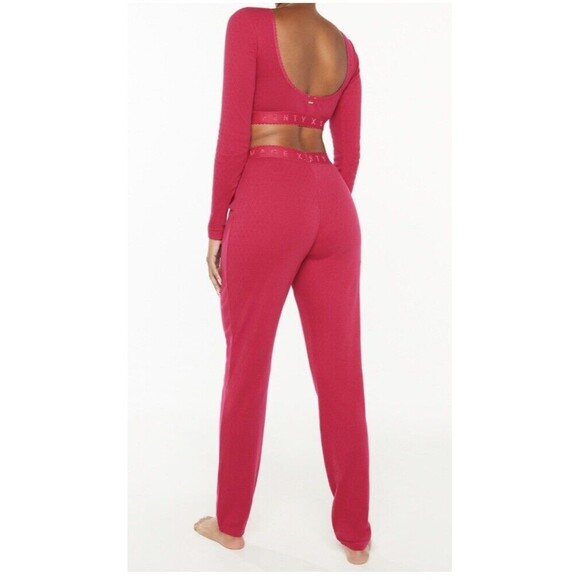 Savage X Fenty Other - SAVAGE X FENTY Women Cotton Jersey Pj Long Sleeve Crop Top Pant Lounge Set S/M